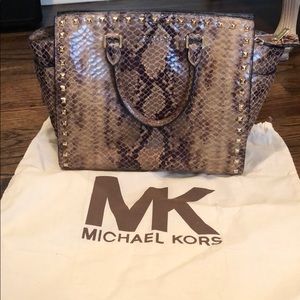 Michael Kors snakeskin bag BARELY USED